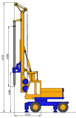 MODEL&CO, manufacturer of hydraulic rotary bored pile rig equipment RF4 for foundation engineering. MODEL&CO, manufacturer of foundation engineering equipment