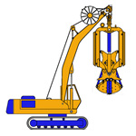 CHS8, Hydraulic diaphragm wall grab