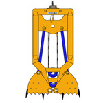 MODEL&CO, manufacturer of mechanical diaphragm wall grab CM4 for foundation engineering machinery. MODEL&CO, manufacturer of foundation engineering equipment