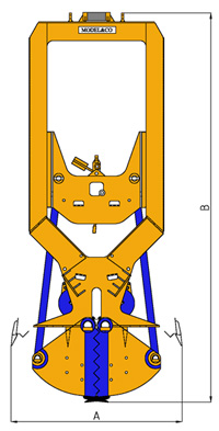 MODEL&CO, manufacturer of mechanical diaphragm wall grab CMSL for foundation engineering machinery. MODEL&CO, manufacturer of foundation engineering equipment