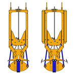 MODEL&CO, manufacturer of mechanical diaphragm wall grab CMX for foundation engineering machinery. MODEL&CO, manufacturer of foundation engineering equipment