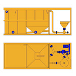 MODEL&CO, manufacturer of large capacity batch mixer  M20 for foundation engineering. MODEL&CO, manufacturer of foundation engineering equipment