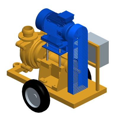 MODEL&CO, manufacturer of electric mud pumps P160E for foundation engineering. MODEL&CO, manufacturer of foundation engineering equipment