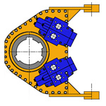 MODEL&CO, manufacturer of rotary head for bored piles RT4 for foundation engineering. MODEL&CO, manufacturer of foundation engineering equipment