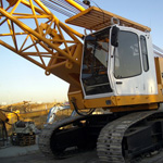 Used Liebherr HS853HD crawler rope excavator with high line pull