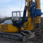 Used MODEL&CO RF4S pile rig machine. Used engineering foundation equipment for piling rigs for large diameter boring